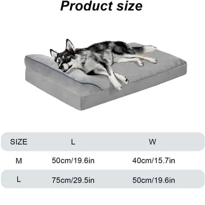 FurryFusion Panier pour chien gris avec oreiller