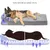 FurryFusion Panier pour chien gris avec oreiller