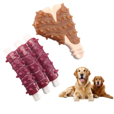 FurryFusion Juguetes para masticar para perros (2 piezas)