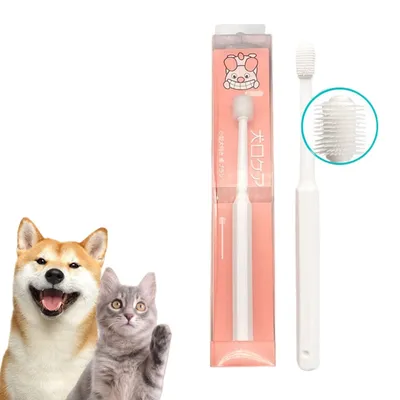 FurryFusion Brosse à dents pour animaux de compagnie