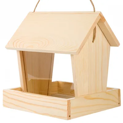 FurryFusion Mangeoires à Oiseaux en Bois pour l'extérieur