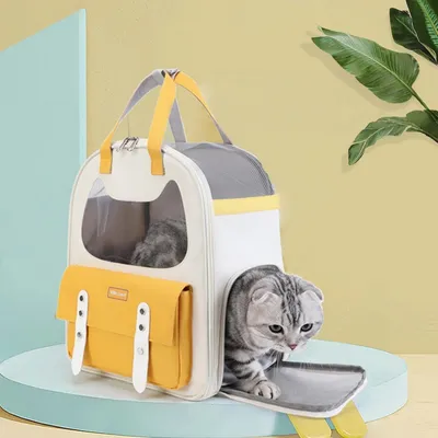 FurryFusion Mochila transportadora de mascotas