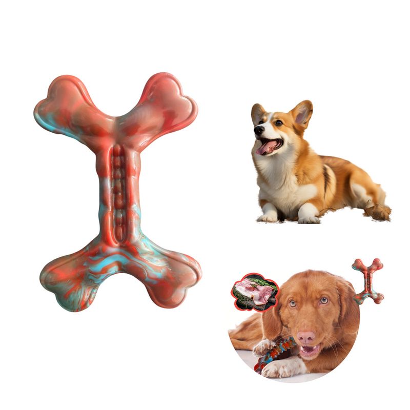 FurryFusion - Jouet Os en Nylon Résistant pour Chiens