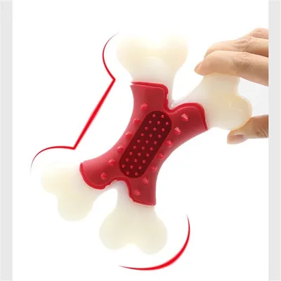 FurryFusion - Jouet de Mastication en Double Os pour Chiens