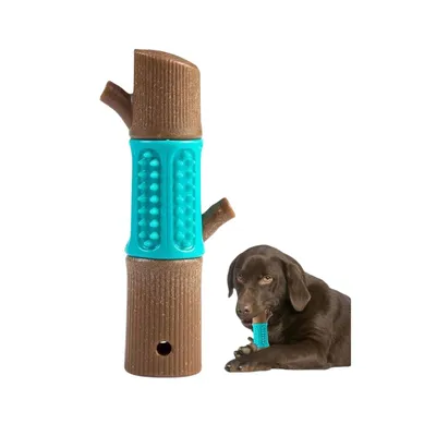 FurryFusion Jouet à mâcher en forme de bambou pour chien