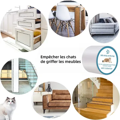 FurryFusion Tapis griffoir pour Chat protection canape