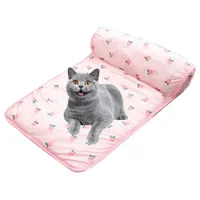 FurryFusion Lit en soie de glace Tapis pour animaux de compagnie