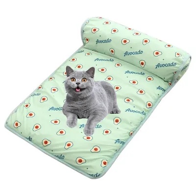 FurryFusion Lit en soie de glace Tapis pour animaux de compagnie FurryFusion Lit en soie de glace Tapis pour animaux de compagnie