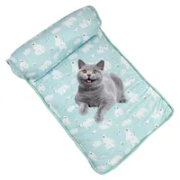 FurryFusion Lit en soie de glace Tapis pour animaux de compagnie