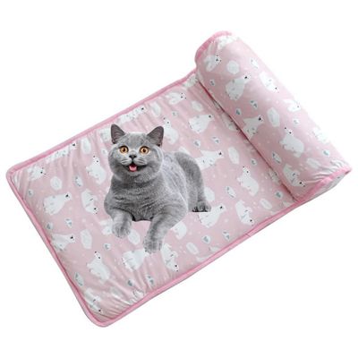 FurryFusion Lit en soie de glace Tapis pour animaux de compagnie