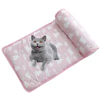 FurryFusion Lit en soie de glace Tapis pour animaux de compagnie