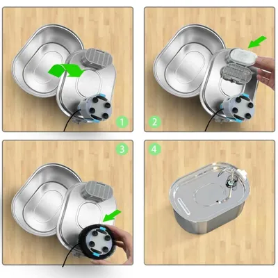 FurryFusion Filtres de fontaine à eau pour chat