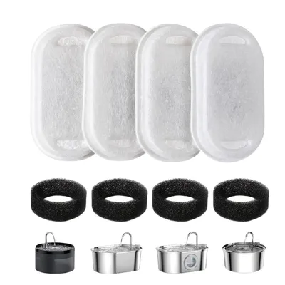 FurryFusion Filtres de fontaine à eau pour chat