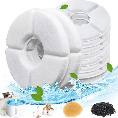 FurryFusion Filtre pour fontaine à eau pour chat