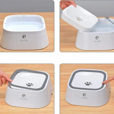 FurryFusion Fontaine à eau flottante pour animaux de compagnie