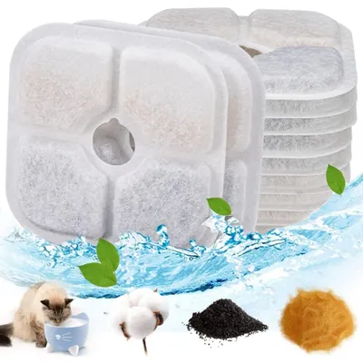FurryFusion Filtres de fontaine à eau pour chat paquet de 12