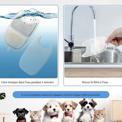 FurryFusion Filtres pour fontaine à eau chat