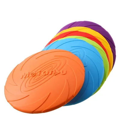 FurryFusion Frisbee pour chien, flottant et résistant