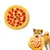 FurryFusion Jouet à pizza en peluche pour chien et chat