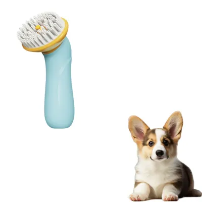 FurryFusion Brosse de bain pour animaux de compagnie à main