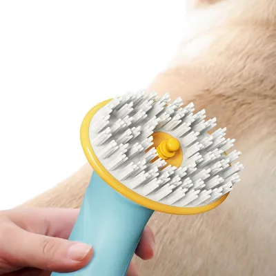 FurryFusion Brosse de bain pour animaux de compagnie à main