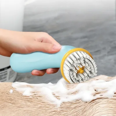 FurryFusion Brosse de bain pour animaux de compagnie à main