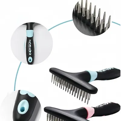 FurryFusion Peigne pour animaux de compagnie Élimine les poils et les nœuds