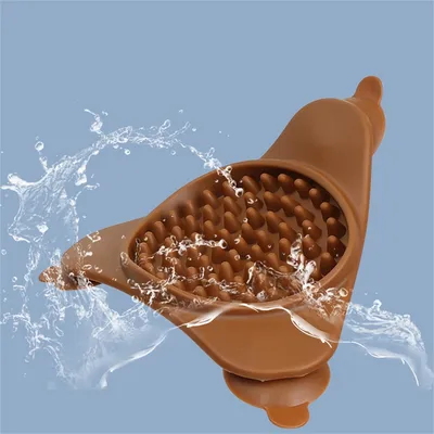 FurryFusion Tapis de léchage pour chien en silicone