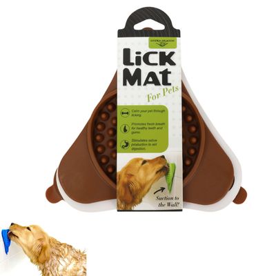 FurryFusion Tapis de léchage pour chien en silicone