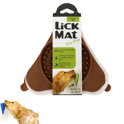 FurryFusion Tapis de léchage pour chien en silicone