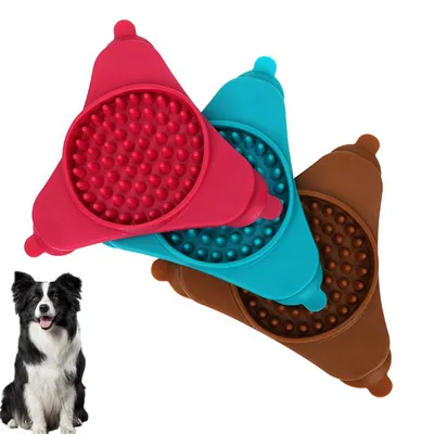 FurryFusion Tapis de léchage pour chien en silicone