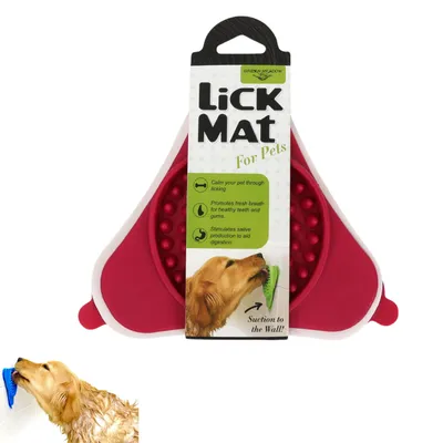 FurryFusion Tapis de léchage pour chien en silicone