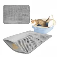 FurryFusion Tapis litière double couche pour chat