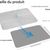 FurryFusion Tapis litière double couche pour chat