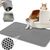 FurryFusion Tapis litière double couche pour chat