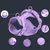 FurryFusion Harnais pour chien - Violet