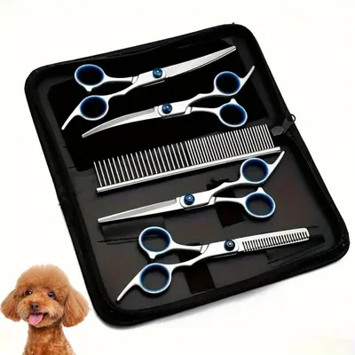 FurryFusion Ensemble de ciseaux de coiffure pour animaux
