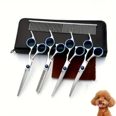FurryFusion Ensemble de ciseaux de coiffure pour animaux