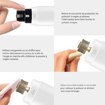 FurryFusion Lime à ongles électrique pour animaux de compagnie