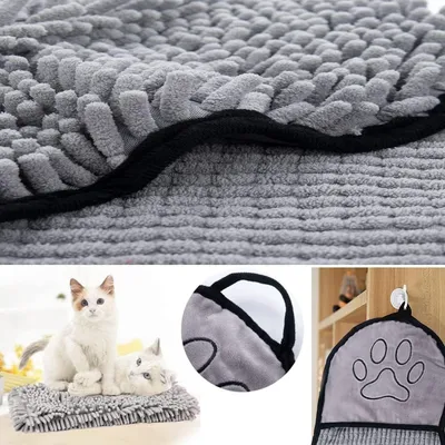 FurryFusion Serviette de Bain pour Chien