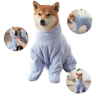FurryFusion Bata de baño absorbente para perros