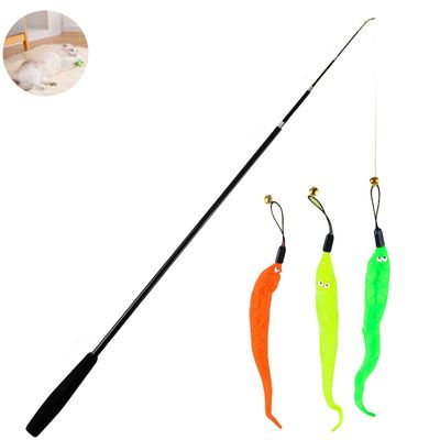 FurryFusion Bâton drôle pour chat 1,8 m Chenille