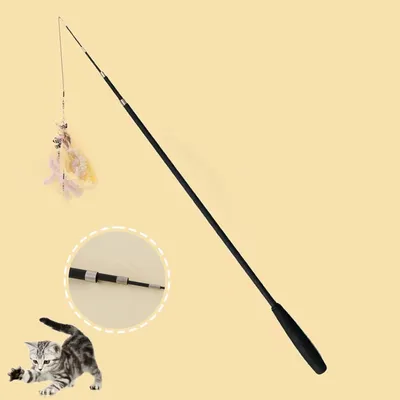 FurryFusion Bâton drôle pour chat 1,8 m