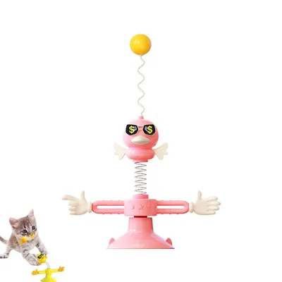 FurryFusion Jouet oiseau à ressort pour chat