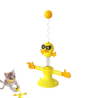 FurryFusion Jouet oiseau à ressort pour chat