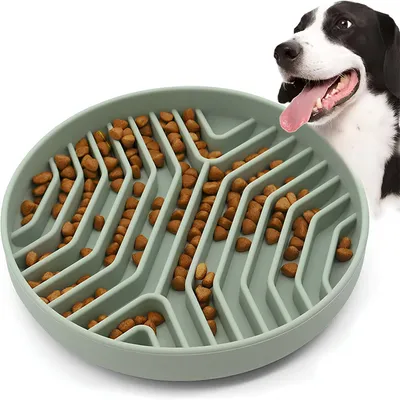 FurryFusion Comedero de alimentación lenta para gatos y perros