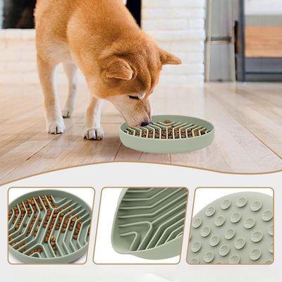Gamelle Anti-Glouton Pour Chien Et Chat - 21 Cm, Acier Inoxydable 304 - Ralentit La Prise De Nourriture, Évite Les Ballonnements