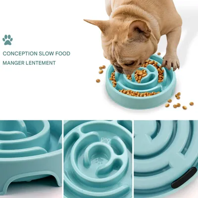 FurryFusion Comedero para perros de alimentación lenta