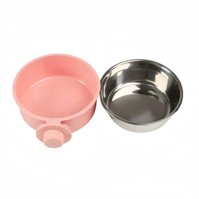 FurryFusion Gamelle amovible et suspendue en acier inoxydable pour chien