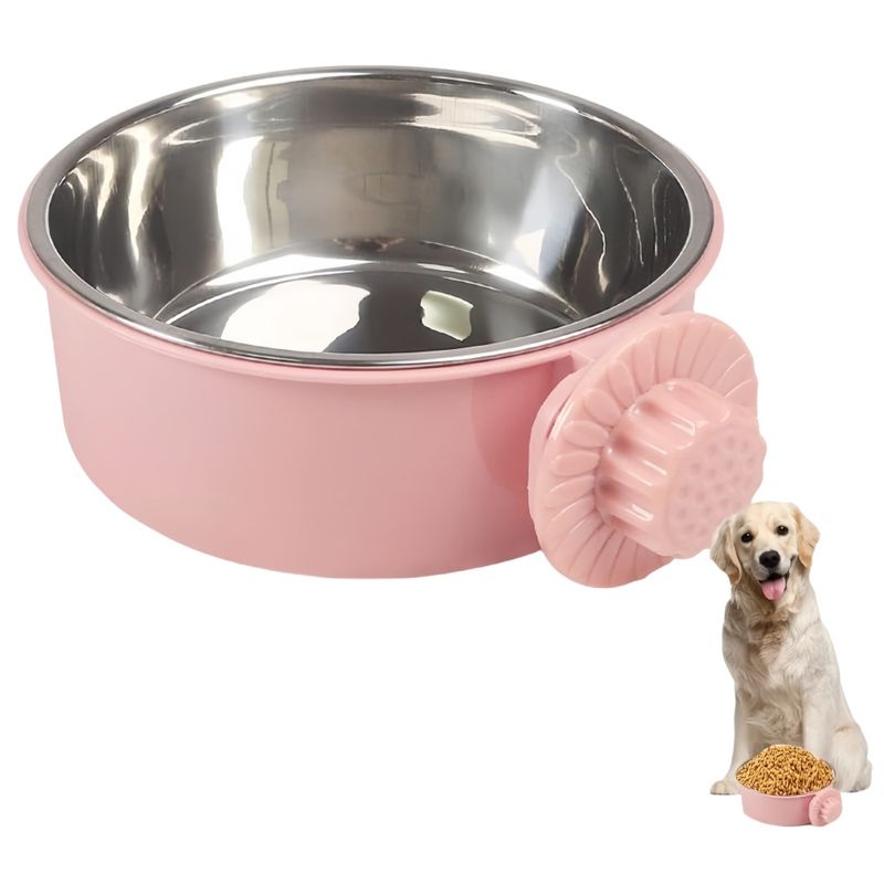 FurryFusion Gamelle amovible et suspendue en acier inoxydable pour chien